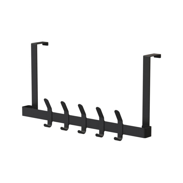 Folding Metal Coat Organizer Hanging Removable Hooks Over The Door Hook H980 - Image 2