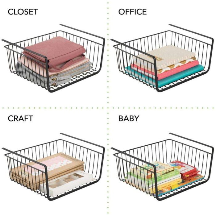 Under Shelf Kitchen Rack Cabinets Storage Shelf Wire Baskets BMA KC115 - Image 7