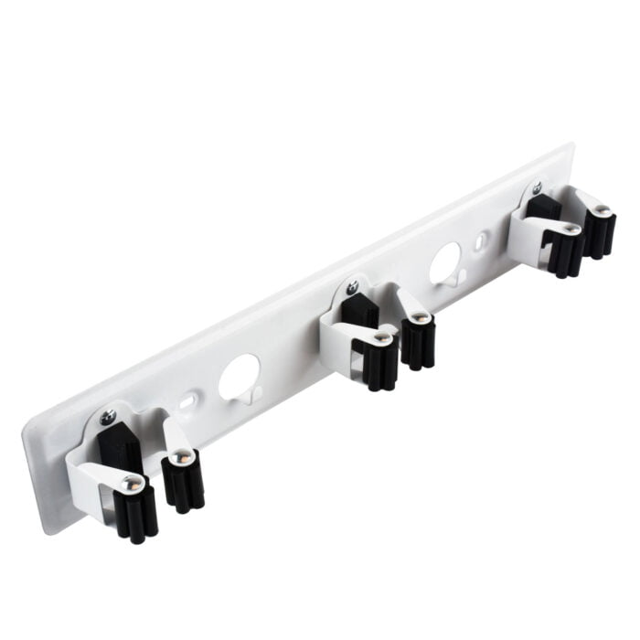 Iron Mop and Broom Holder Wall Mounted Heavy Duty Broom Garden Tool Organizer Mop Hanger BMA KC324 - Image 2