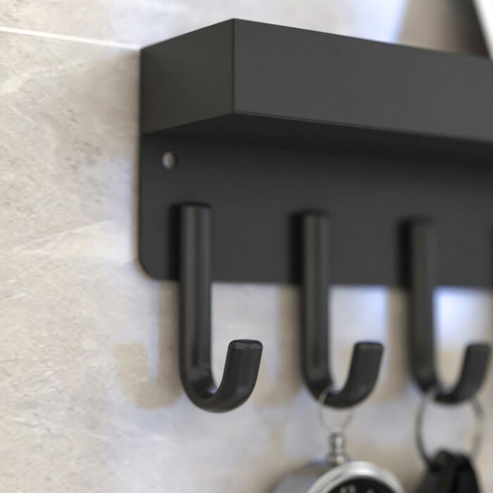 Magnetic Key Mail Holder for Wall Decorative with 6 Key Hooks BMA MKH1005 - Image 8