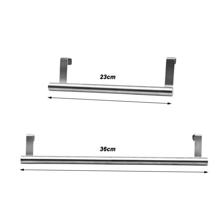 Stainless Steel Over Door Towel Rack Bar Holders for Universal Fit on Over Cabinet Cupboard Doors BMA PH121 PH122 - Image 4