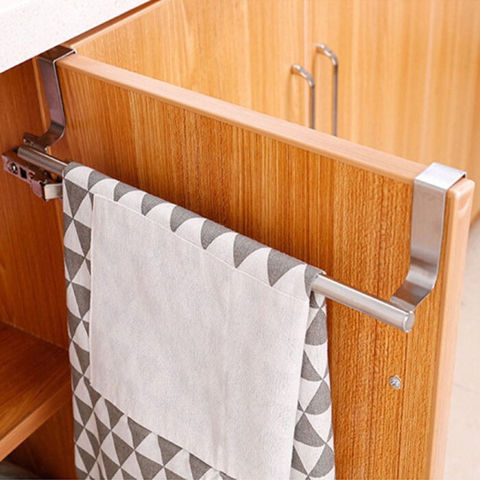 Stainless Steel Over Door Towel Rack Bar Holders for Universal Fit on Over Cabinet Cupboard Doors BMA PH121 PH122