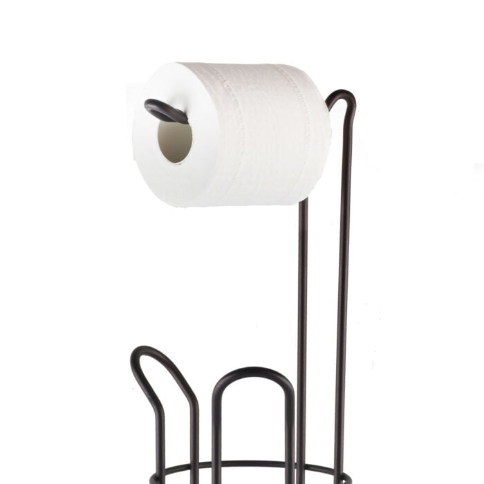 Metal Wire Free-Standing Toilet Tissue Paper Roll Storage Shelf Bathroom Accessories BMA PH141 - Image 4