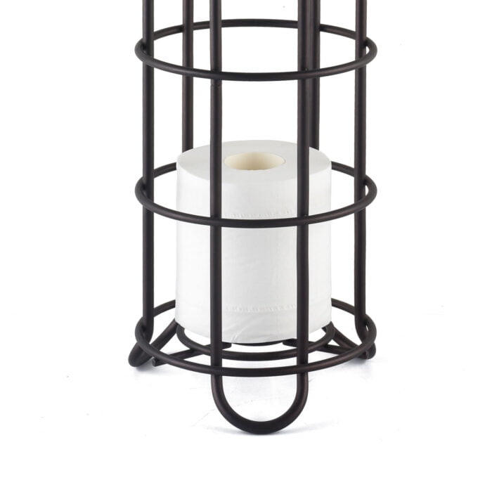 Metal Wire Free-Standing Toilet Tissue Paper Roll Storage Shelf Bathroom Accessories BMA PH141 - Image 3