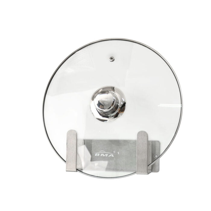 Stainless Steel Wall Mounted Pot Lid Holder 3M Self Adhesive Pan Racks PLH01 - Image 4