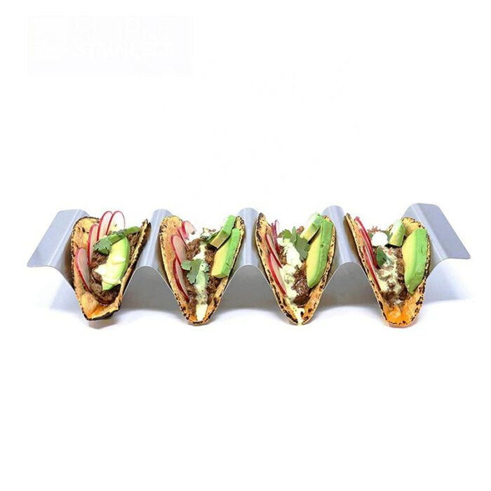 Kitchen Restaurant Taco Racks With Handles Stainless Steel Taco Holder Bma Th1103