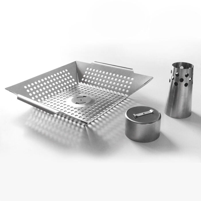 Stainless Steel Beer Chicken Roaster Chicken Barbecue Grill Rack with Aroma Container 1BBQ2403 - Image 3