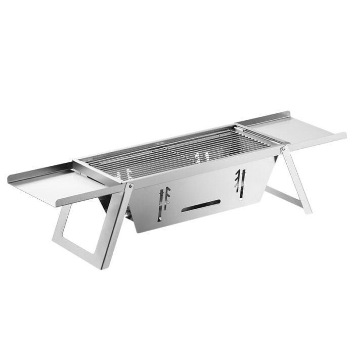 Stainless Steel Folding Portable Barbecue Charcoal Grill Outdoor Cooking 1BBQ2409