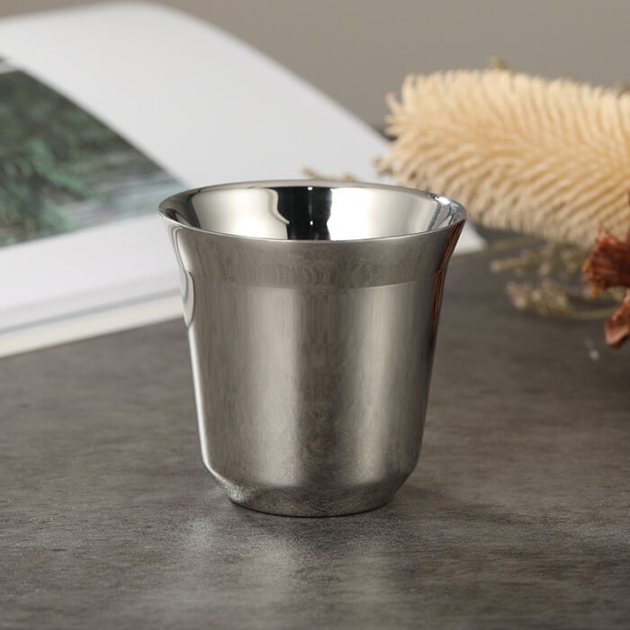 80ml Coffee Demitasse Cups Insulated Double Wall Stainless Steel Espresso Cup 1CP2309 - Image 4