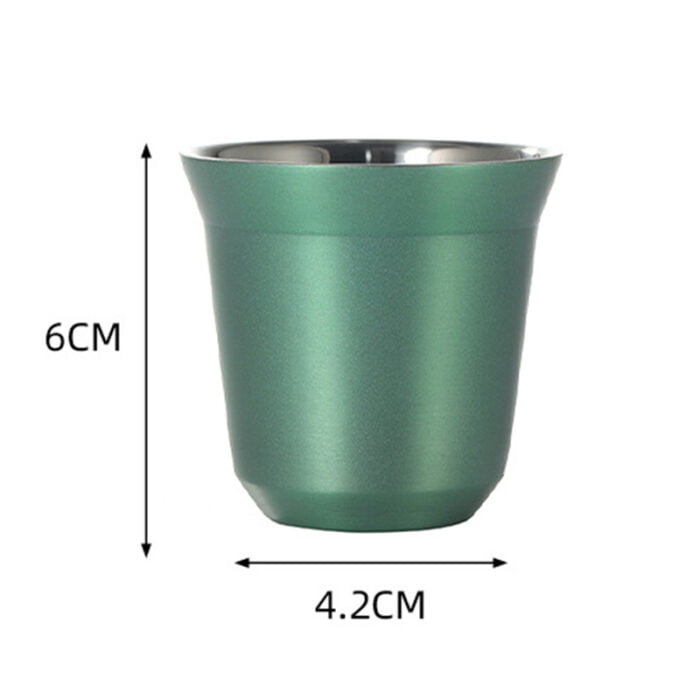 80ml Coffee Demitasse Cups Insulated Double Wall Stainless Steel Espresso Cup 1CP2309 - Image 9