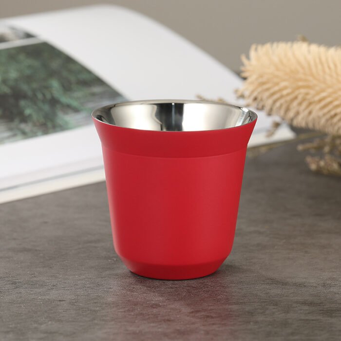 80ml Coffee Demitasse Cups Insulated Double Wall Stainless Steel Espresso Cup 1CP2309 - Image 6