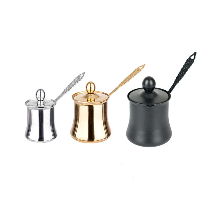 Arabic Coffee Maker Kettle Stainless Steel Turkish Coffee Pot with Lid 1CP2331 - Image 2