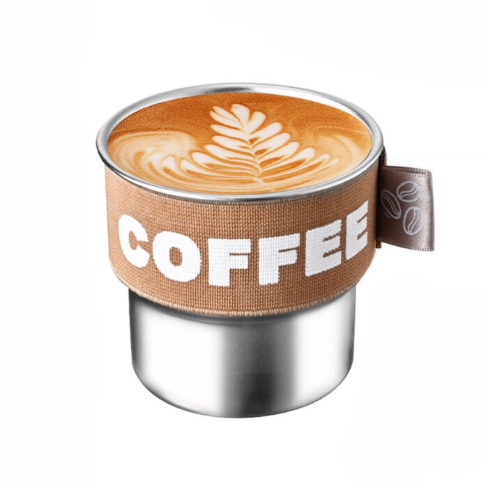 400ml 14oz Outdoor Traveler Coffee Cup Stainless Steel Mugs 1CP2332 - Image 3