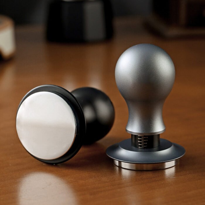 Stainless Steel Base Spring Loaded Coffee Tamper Depth-adjustable Calibrated 1CP2337 - Image 6