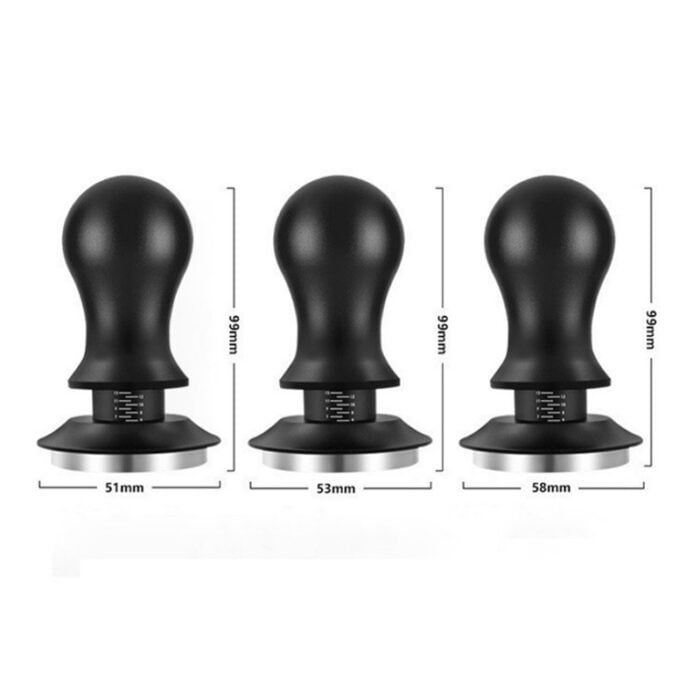 Stainless Steel Base Spring Loaded Coffee Tamper Depth-adjustable Calibrated 1CP2337 - Image 7