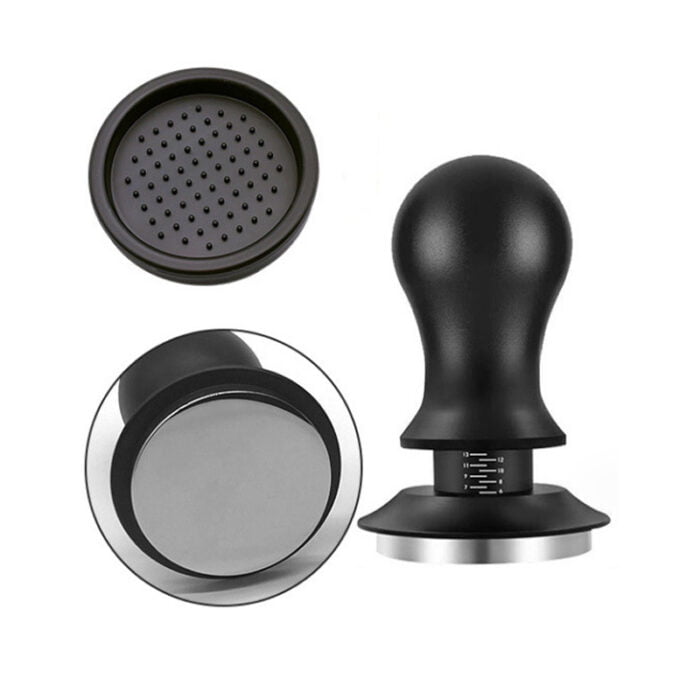 Stainless Steel Base Spring Loaded Coffee Tamper Depth-adjustable Calibrated 1CP2337 - Image 4