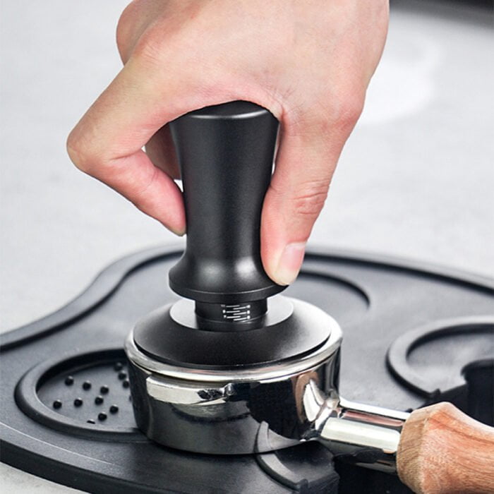 Flat Espresso Tamper Alibrated Spring Coffee Press for Espresso Coffee Machine 1CP2341 - Image 8