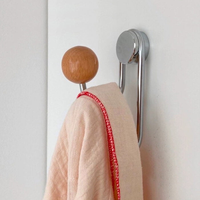 Wood and Metal Magnetic Hooks Coat Hooks for Refrigerator Home Kitchen Office 1HP2110 - Image 2