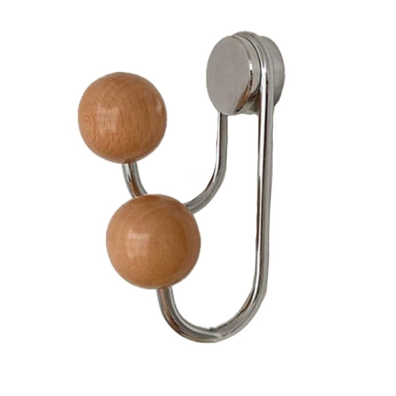 Wood and Metal Magnetic Hooks Coat Hooks for Refrigerator Home Kitchen Office 1HP2110