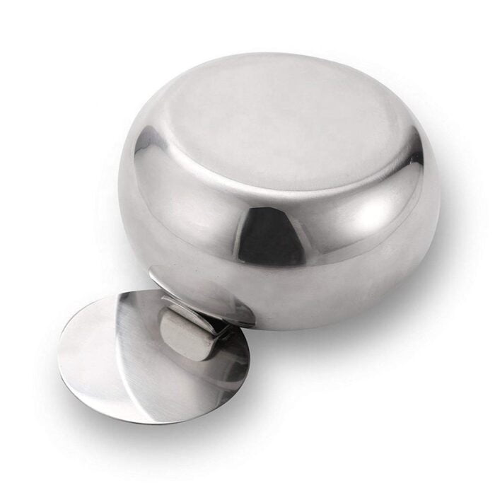 Stainless Steel Windproof Ashtrays with Lid Tabletop Ashtray for Outdoor BMA A104 - Image 5