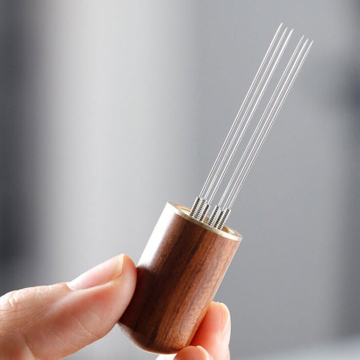 Mini Espresso Power Stirrer Wood Spin Needle Type Coffee Distributor CPN03 - Image 4