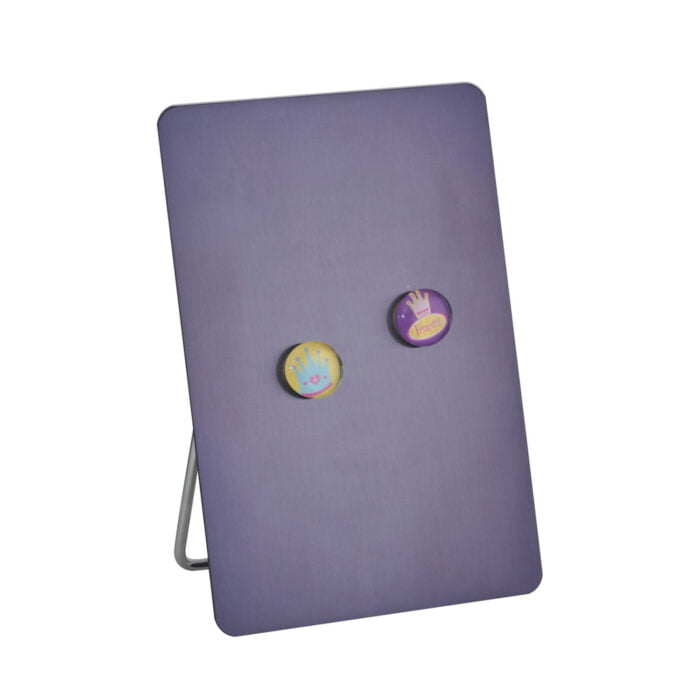 Magnetic Bulletin Board with Stand Small Dry Erase Memo Board Tabletop Metal Easel H863 H853