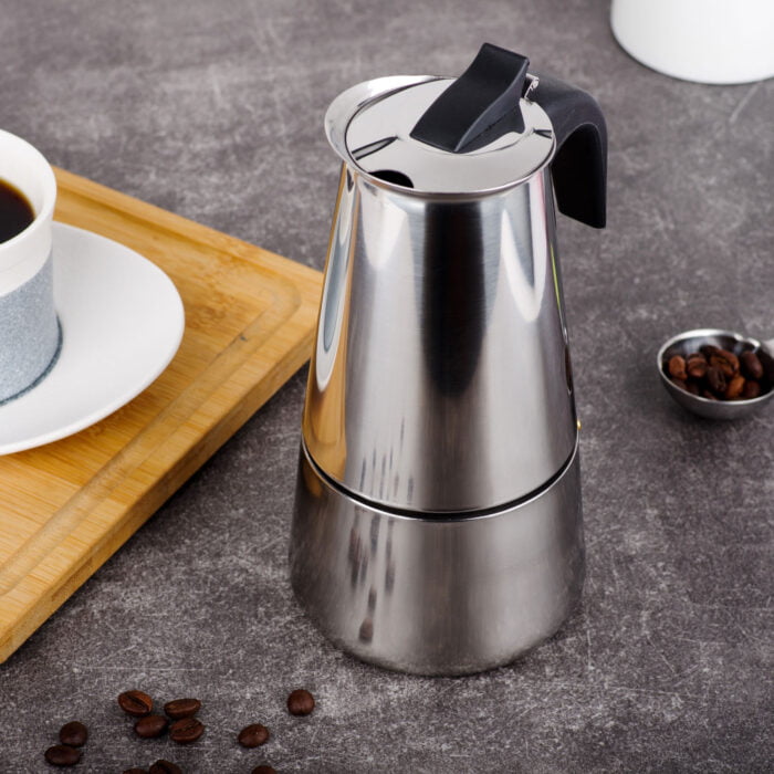 Stovetop Espresso Maker Stainless Steel Italian Coffee Maker Moka Pot MPT003 - Image 7