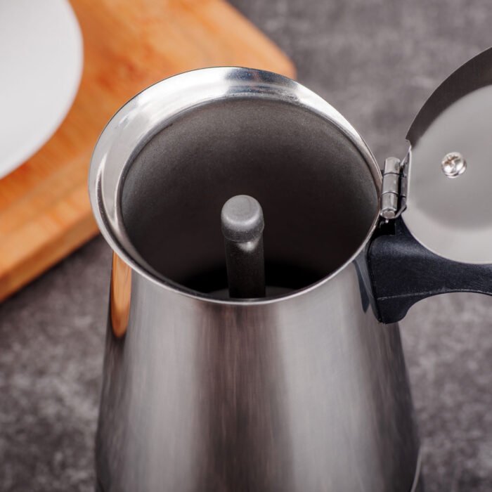 Stovetop Espresso Maker Stainless Steel Italian Coffee Maker Moka Pot MPT003 - Image 3