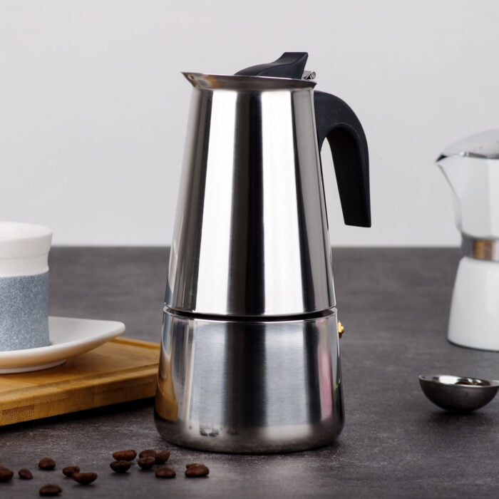 Stovetop Espresso Maker Stainless Steel Italian Coffee Maker Moka Pot MPT003
