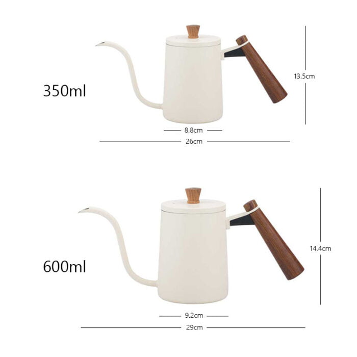 Stainless Steel Pour Over Coffee Kettle Gooseneck Kettle with Wood Handle CHP12 - Image 8