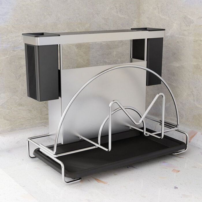 Stainless Steel Cutlery and Knife Holder Kitchen Storage Organizer for Countertop DR605 - Image 7