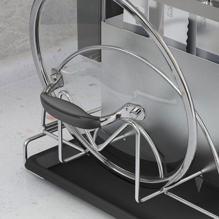 Stainless Steel Cutlery and Knife Holder Kitchen Storage Organizer for Countertop DR605 - Image 5