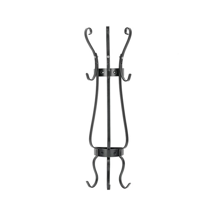 Coat Rack Entryway Vintage Wall Mounted Coat Hooks Black H2101 - Image 2