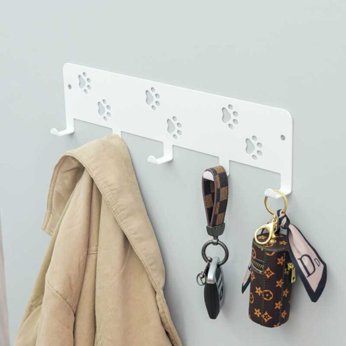 Metal Wall Hooks Openwork Pattern Cat Cartoon Children Coat Hanger H702 - Image 3