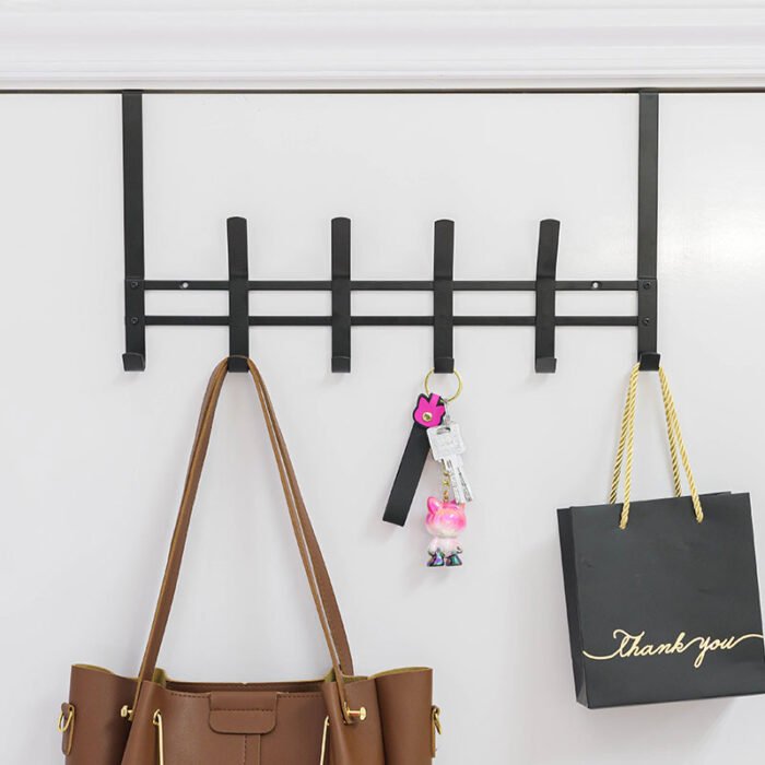 Over Door and Wall Mounted Coat Rack Dual-use Hat Clothes Hook H983-6 - Image 3