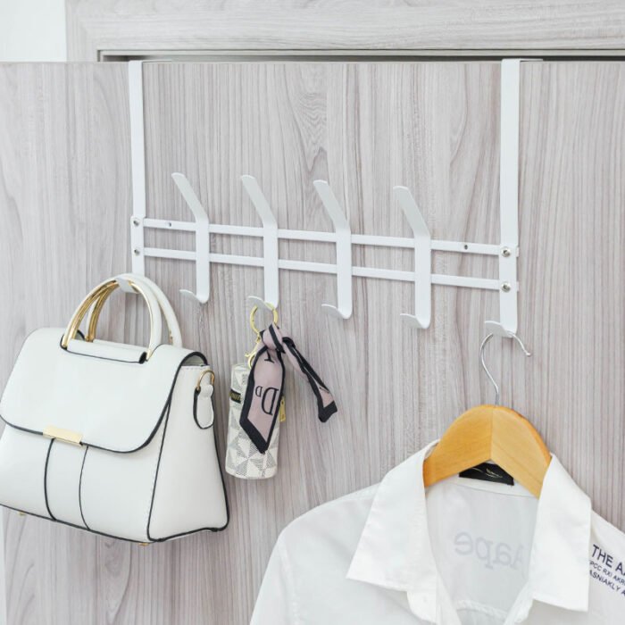 Over Door and Wall Mounted Coat Rack Dual-use Hat Clothes Hook H983-6 - Image 7