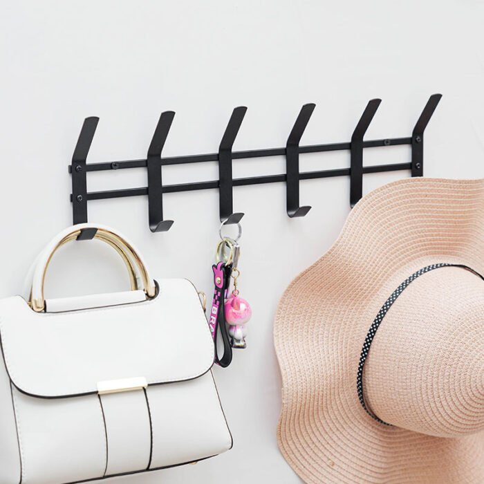Over Door and Wall Mounted Coat Rack Dual-use Hat Clothes Hook H983-6 - Image 8