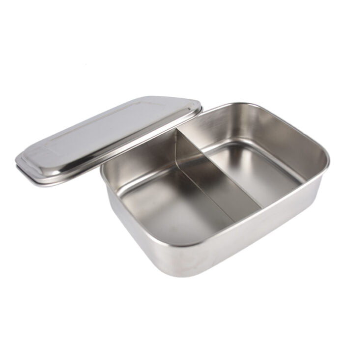 Stainless Steel Lunch Container Metal Bento Box Dishwasher Safe with Lid LB11 - Image 4
