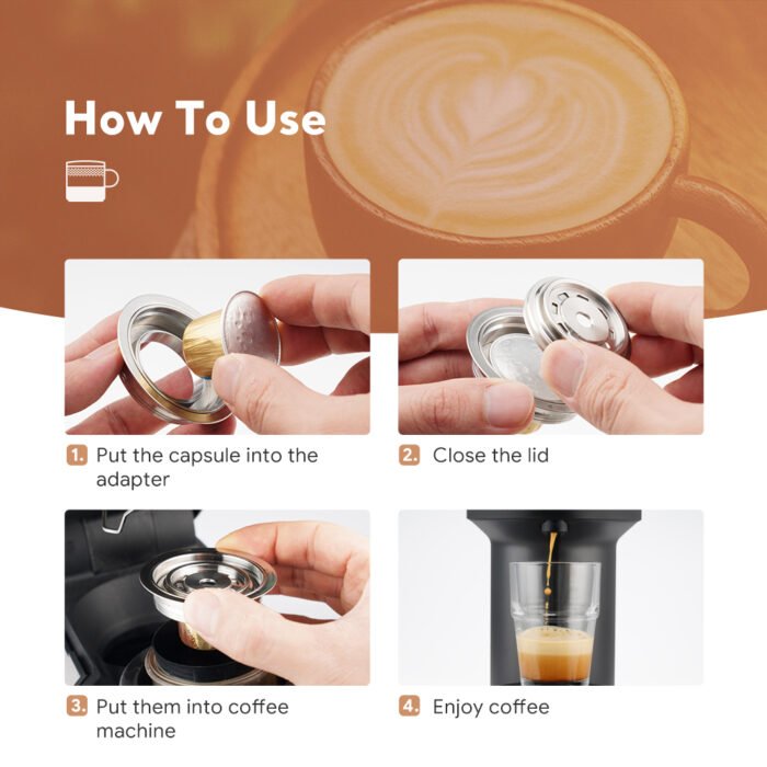 Refillable Coffee Capsule Converter Adapter Stainless Steel Original to Dolce Gusto SSCP05 - Image 8