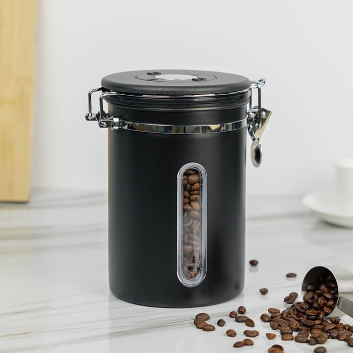 Kitchen Food Storage Container Coffee Bean Sugar Tea with Scoop S517-1