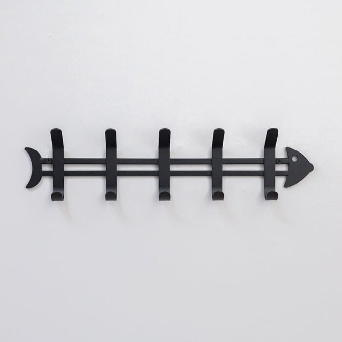 Creative carbon steel clothes hook cartoon fish bone style children's room H896 - Image 3