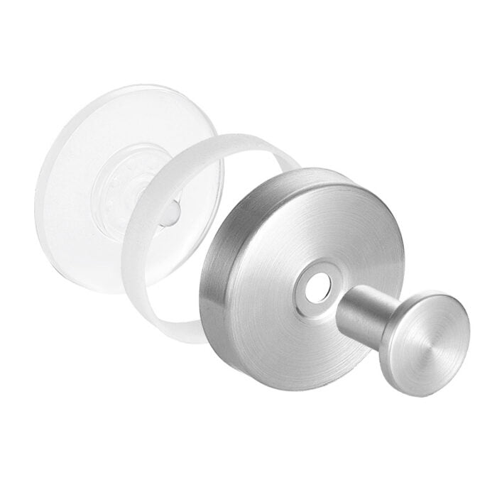 Suction Cup Wall Hooks Coat Hooks, Stainless Steel, 4 Colour, 1HP2120 - Image 2