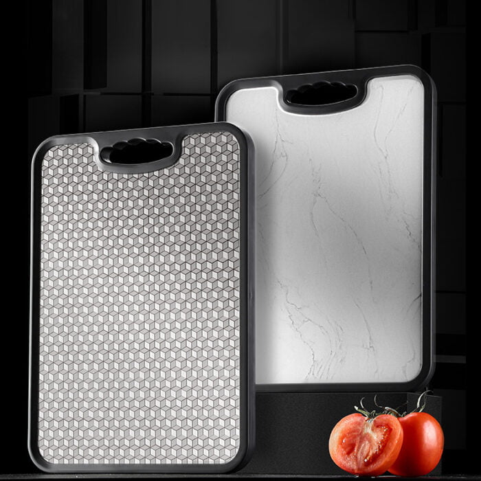 316 Stainless Steel Double-sided Chopping Board, Anti-scratch, Non-slip,1KP2210 - Image 3