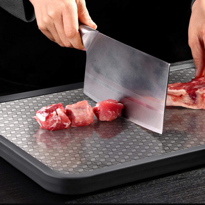 316 Stainless Steel Double-sided Chopping Board, Anti-scratch, Non-slip,1KP2210 - Image 4