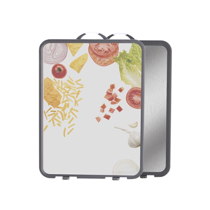 304 Stainless Steel Double-sided Cutting Board, Self-Standing, Non-Slip,1KP2211 - Image 2