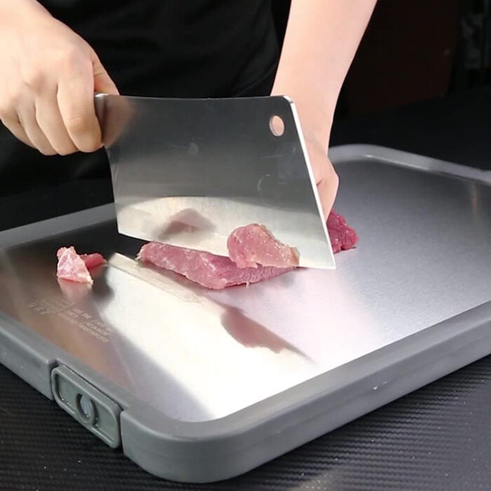 304 Stainless Steel Double-sided Cutting Board, Self-Standing, Non-Slip,1KP2211 - Image 3