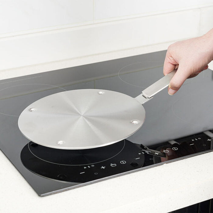 Stainless Steel Induction Converter Plate Heat Conduction Plate Removable Handle HDP015 - Image 4