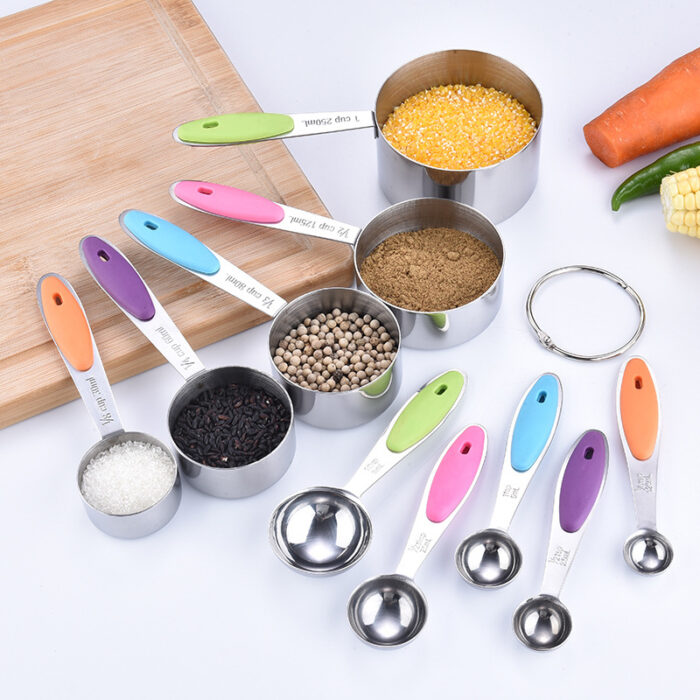 Measuring Scoop Measuring Cup Set, Stainless Steel, Dual Scale, Bpa Free, SY-116