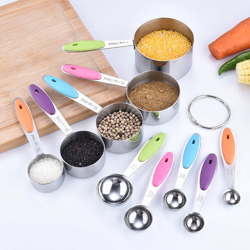 Measuring Scoop Measuring Cup Set, Stainless Steel, Dual Scale, Bpa Free, SY-116