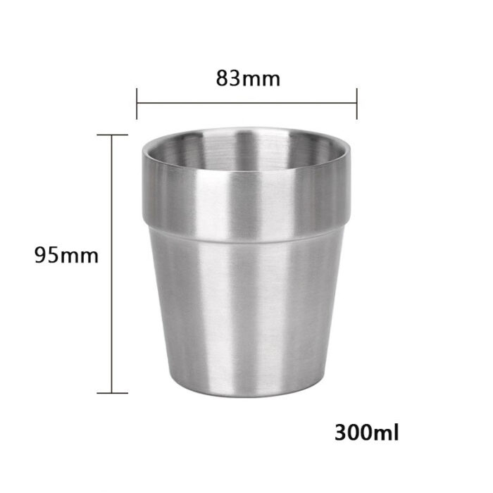 Insulated Double Walled Cup of Coffee Tea, Stainless Steel, 1CP2393 - Image 7